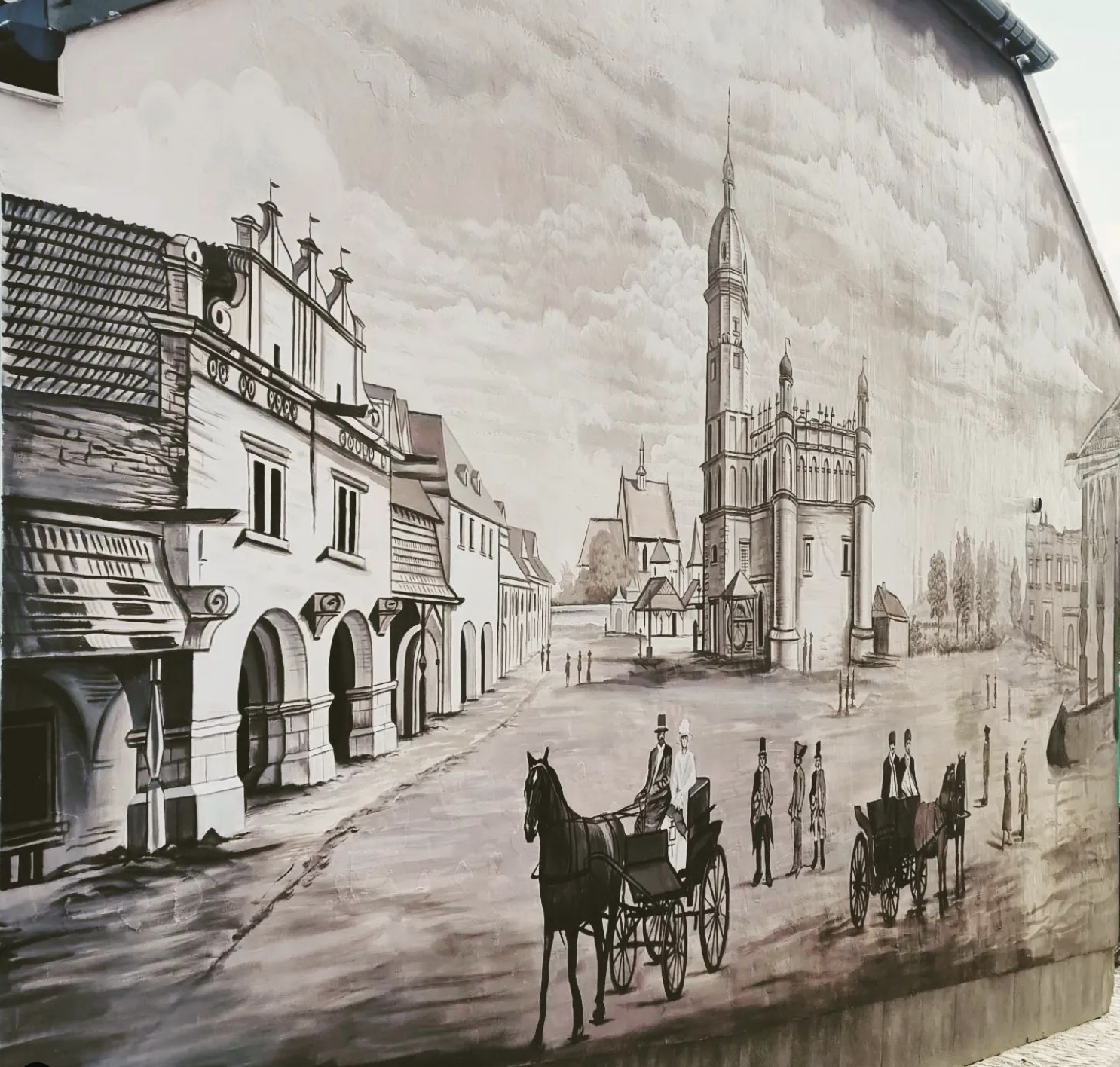 Mural przy ulicy rzecznej